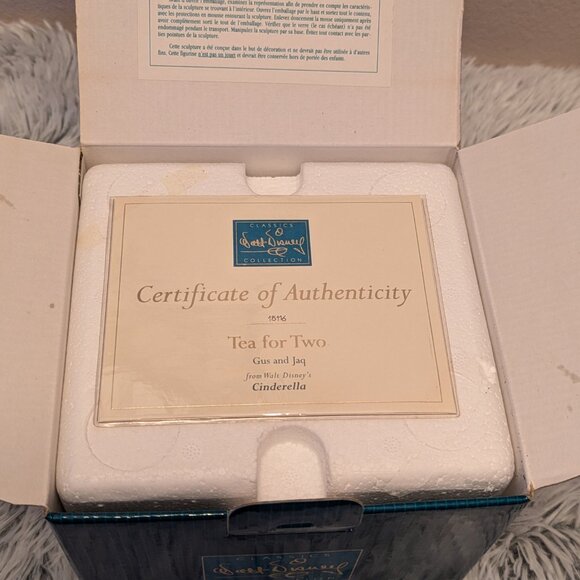 WDCC Gus & Jac "Tea for Two" From Cinderella Retired Signature Collection - Picture 6 of 15